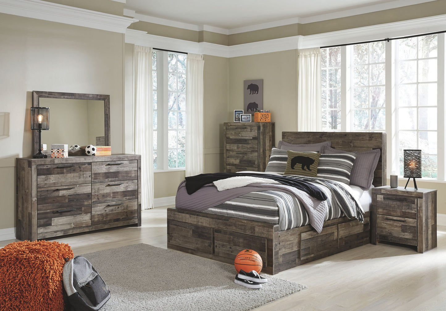 Derekson - Youth Panel Bedroom Set - Hornell Furniture Outlet