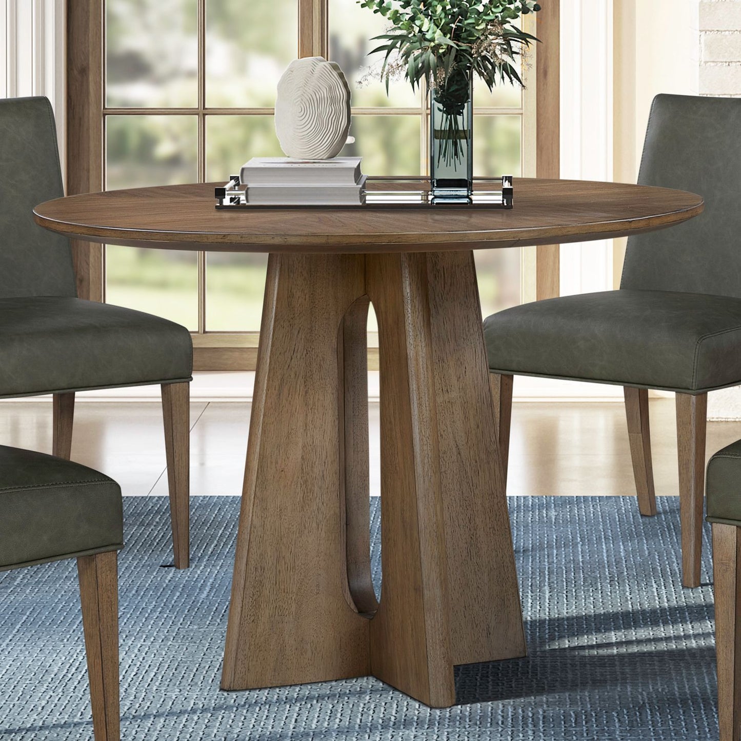 Hendrix Place - Pedestal Table - Natural - Hornell Furniture Outlet