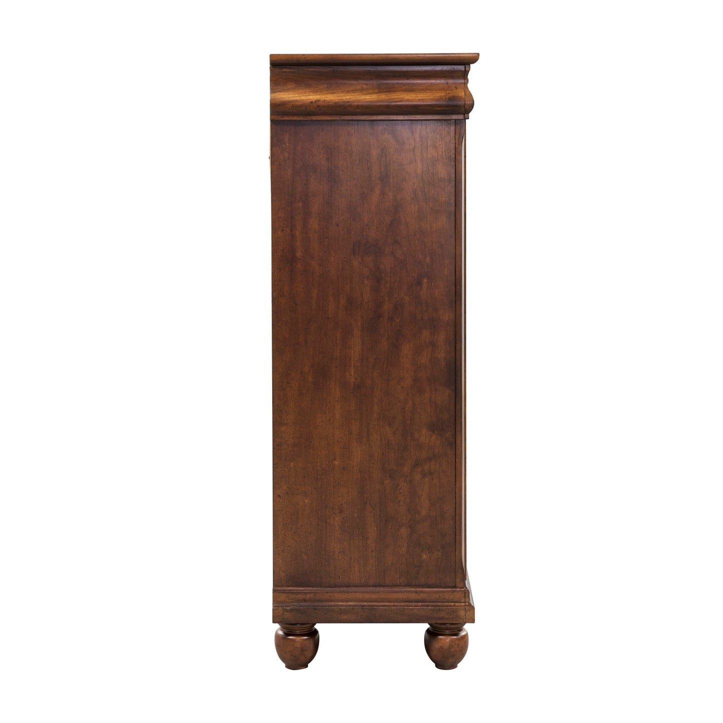 Rustic Traditions - 5 Drawer Chest - Dark Brown - Hornell Furniture Outlet