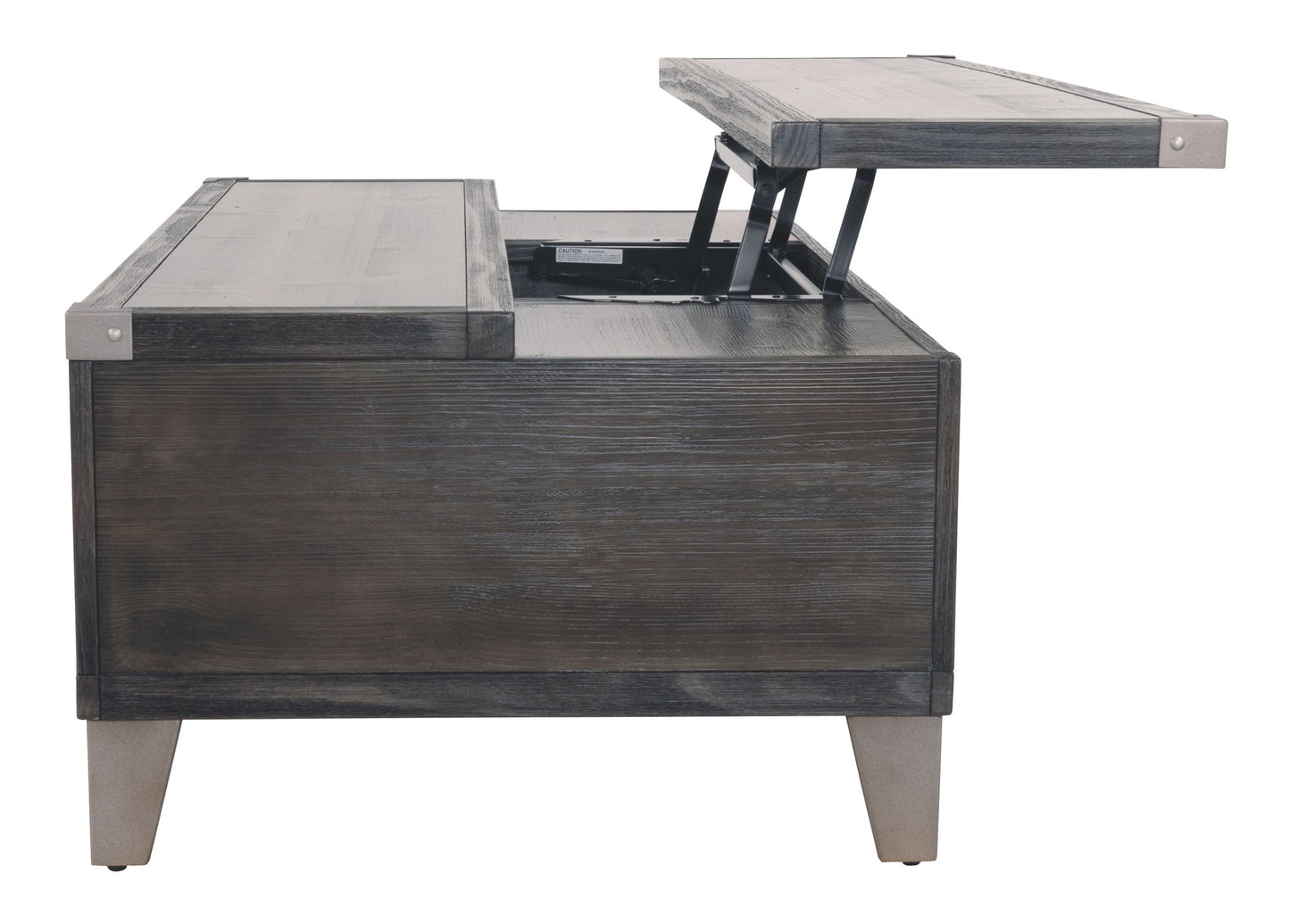 Todoe - Dark Gray - Lift Top Cocktail Table - Hornell Furniture Outlet
