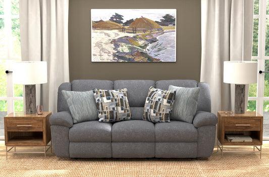 Trifecta - Sofa With 3 Recliners and Drop Down Table - Hornell Furniture Outlet