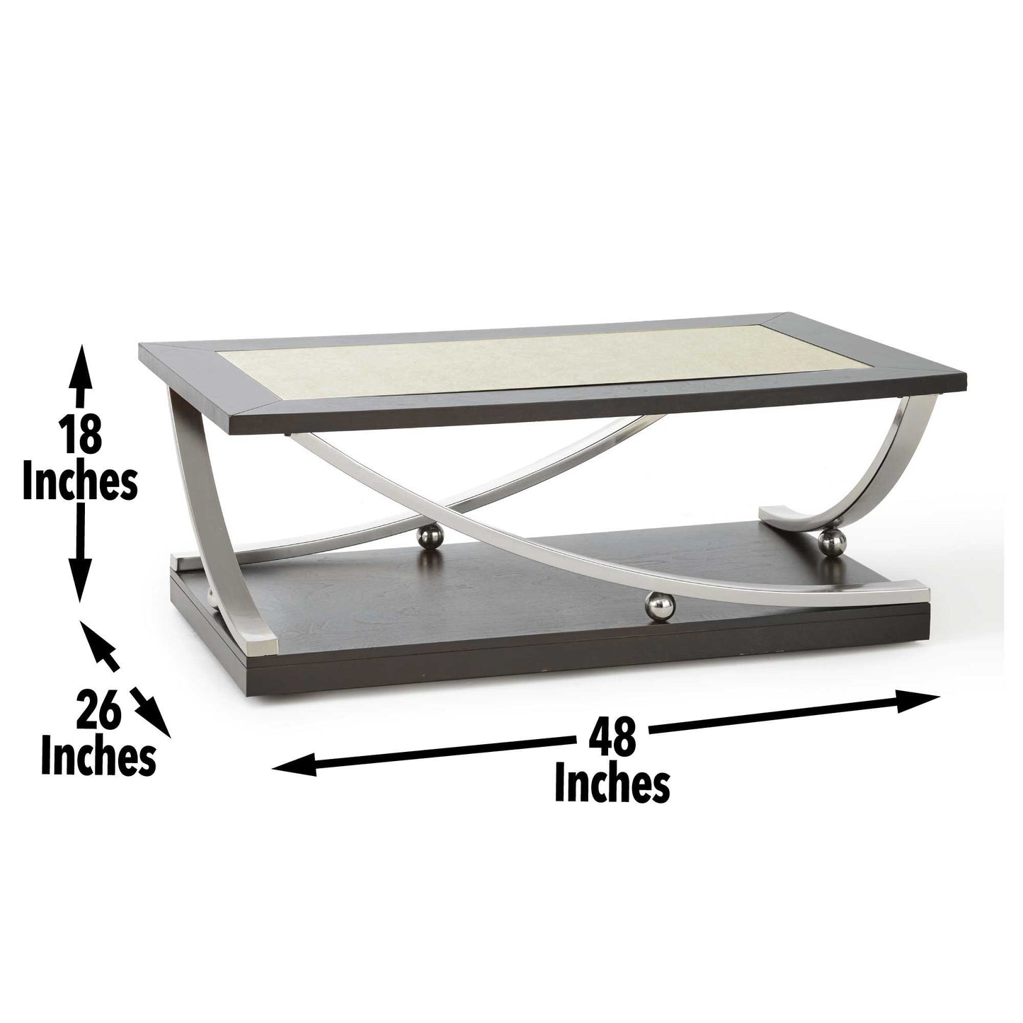 Ramsey - Cocktail Table With Casters - Brown - Hornell Furniture Outlet