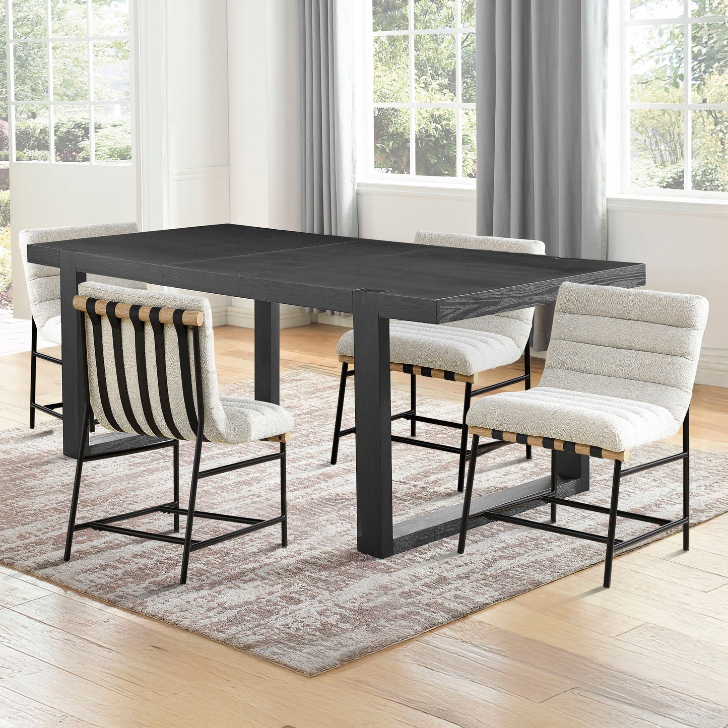 Yves - Dining Table And 4 Nicco Chairs - Hornell Furniture Outlet