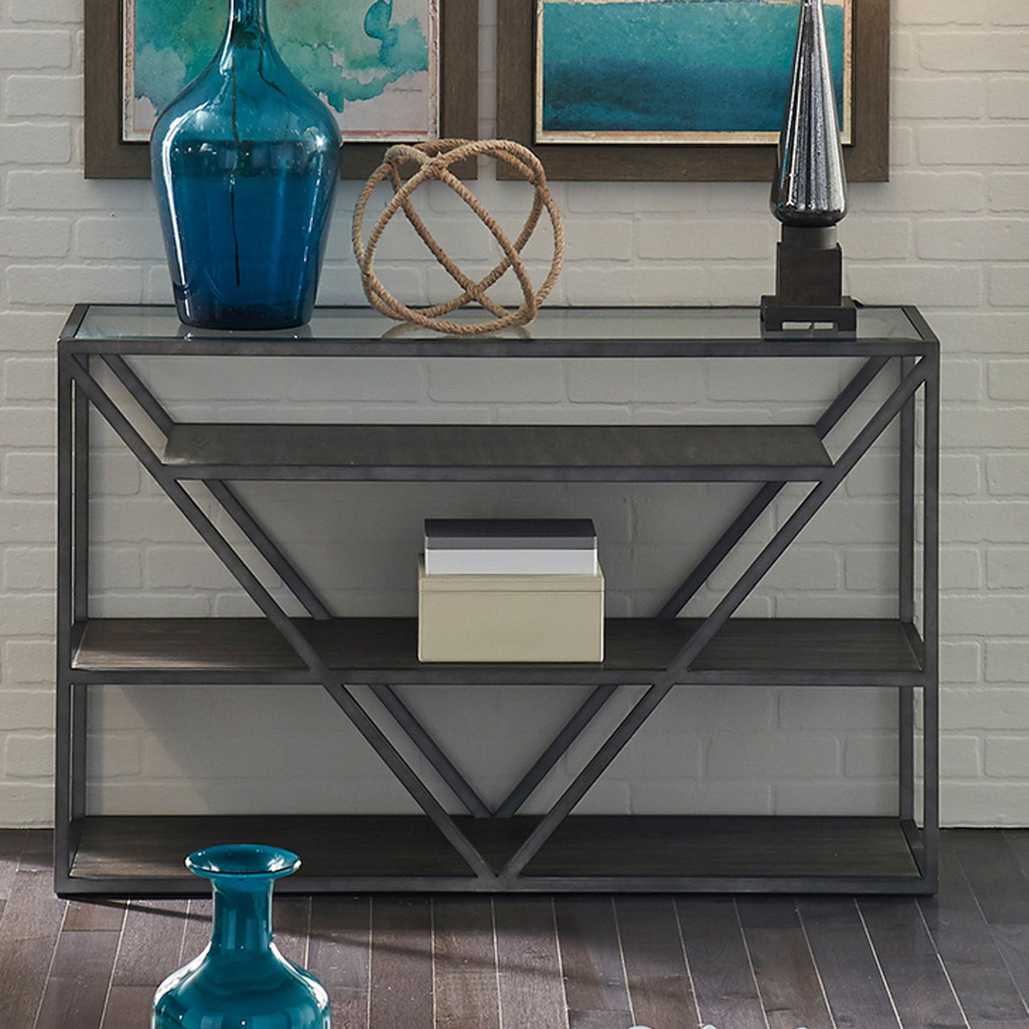 Arista - Sofa Table - Dark Gray - Hornell Furniture Outlet
