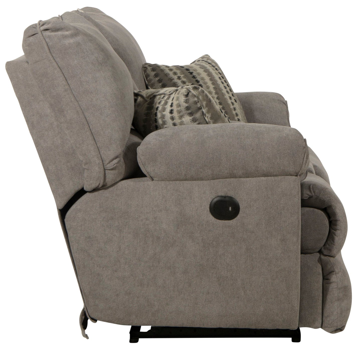 Sadler - Lay Flat Reclining Console Loveseat - Hornell Furniture Outlet