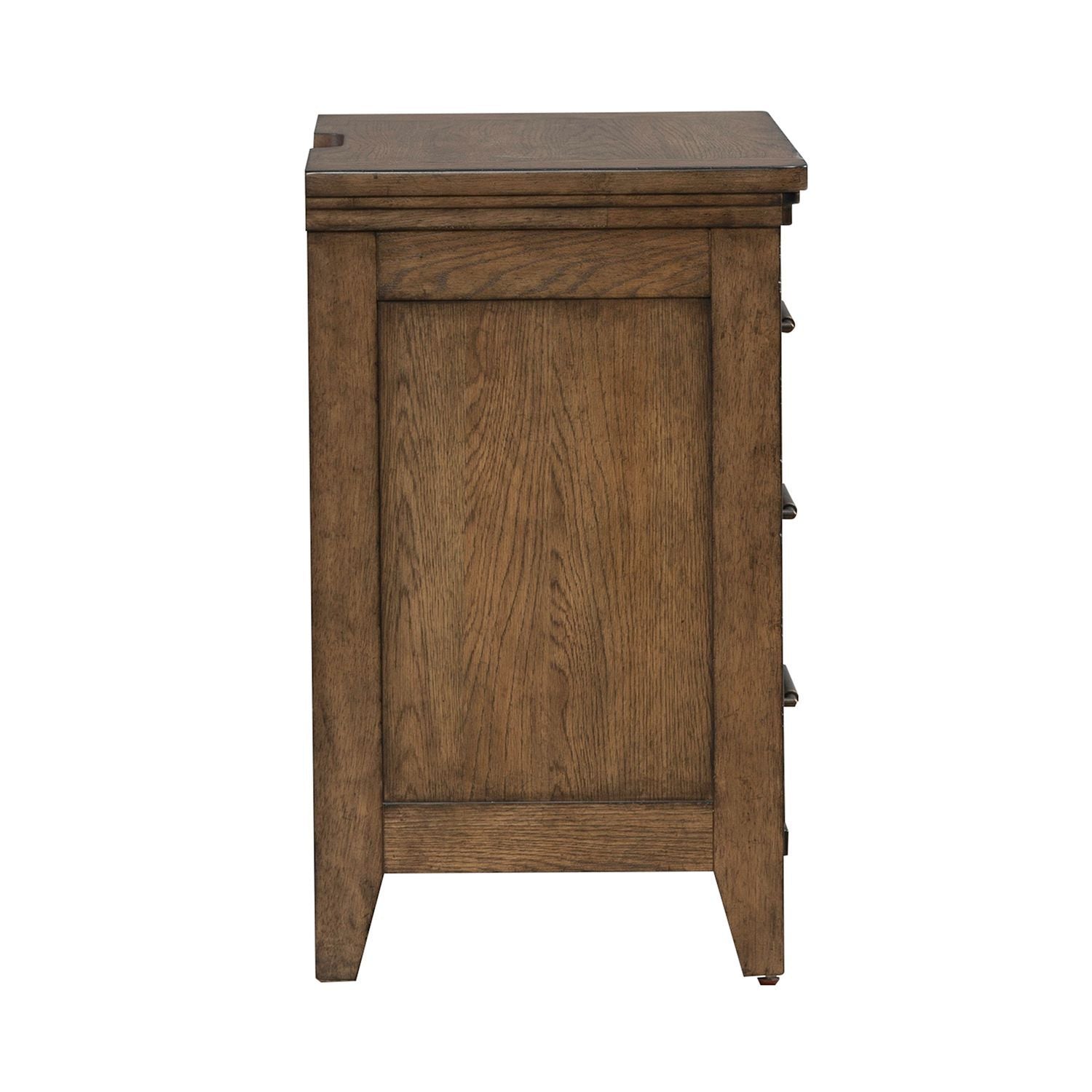 Carolina Park - Nightstand With Charging Station - Brown - Hornell Furniture Outlet