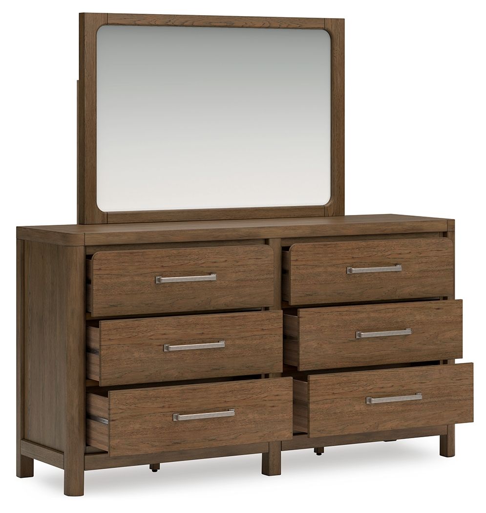 Cabalynn - Light Brown - Dresser And Mirror - Hornell Furniture Outlet