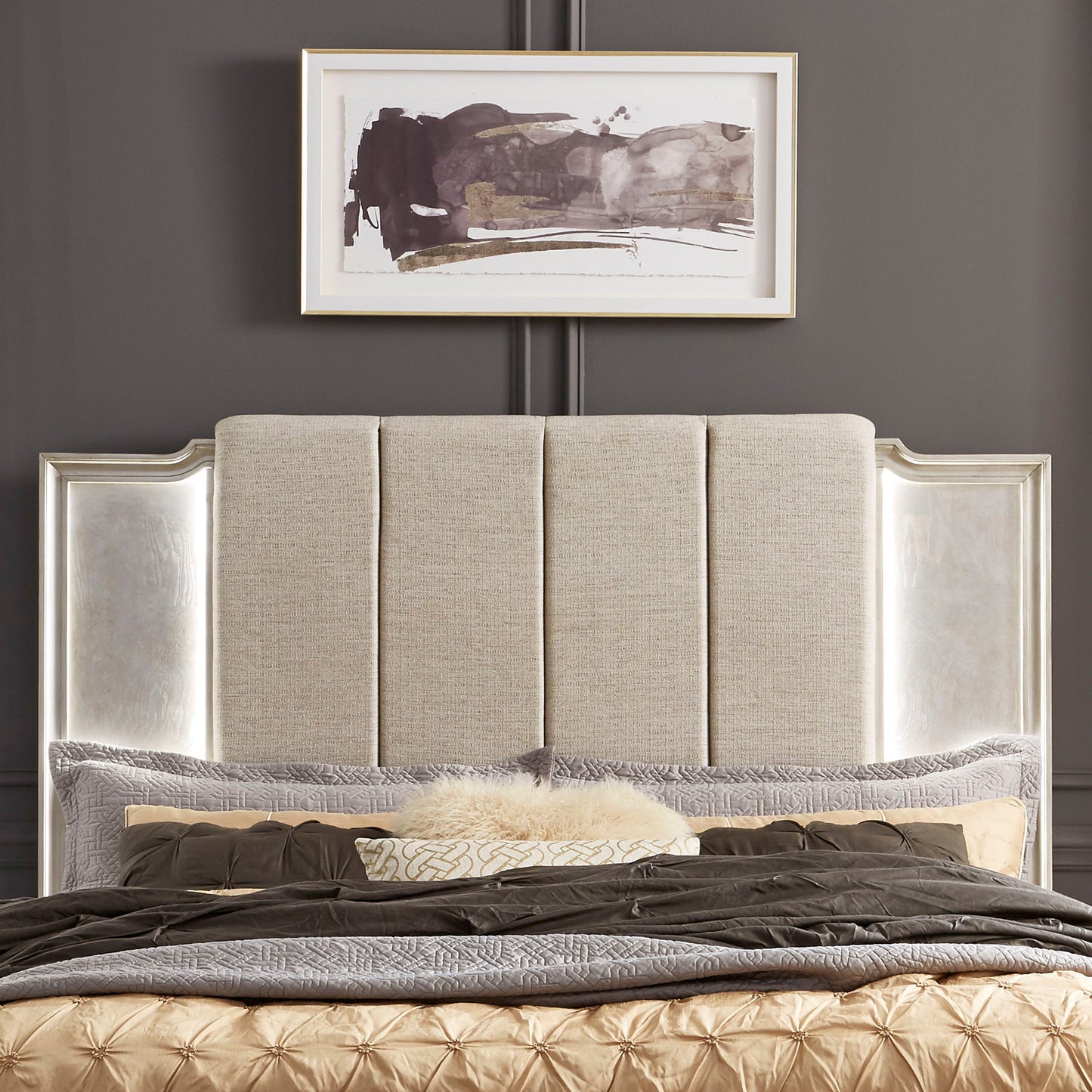 Montage - Upholstered Panel Headboard - Hornell Furniture Outlet