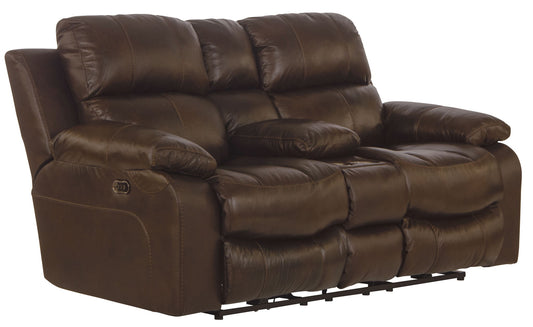 Positano - Reclining Console Loveseat - Hornell Furniture Outlet