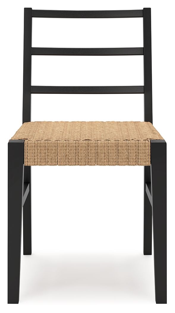 Isanti - Light Brown / Black - Dining Room Side Chair (Set of 2) - Hornell Furniture Outlet