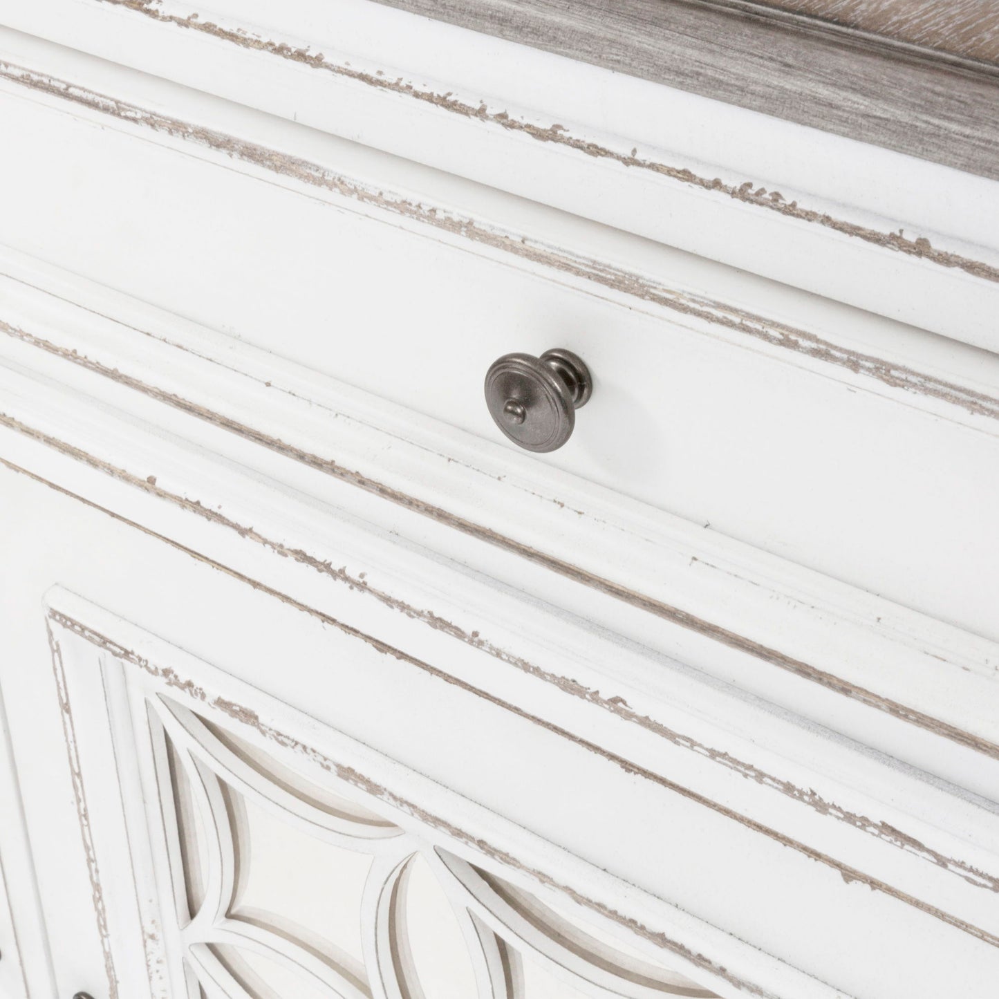 Magnolia Manor - Buffet - White - Hornell Furniture Outlet