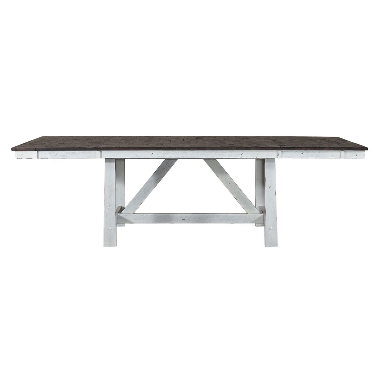 Farmhouse - Trestle Table - White - Hornell Furniture Outlet