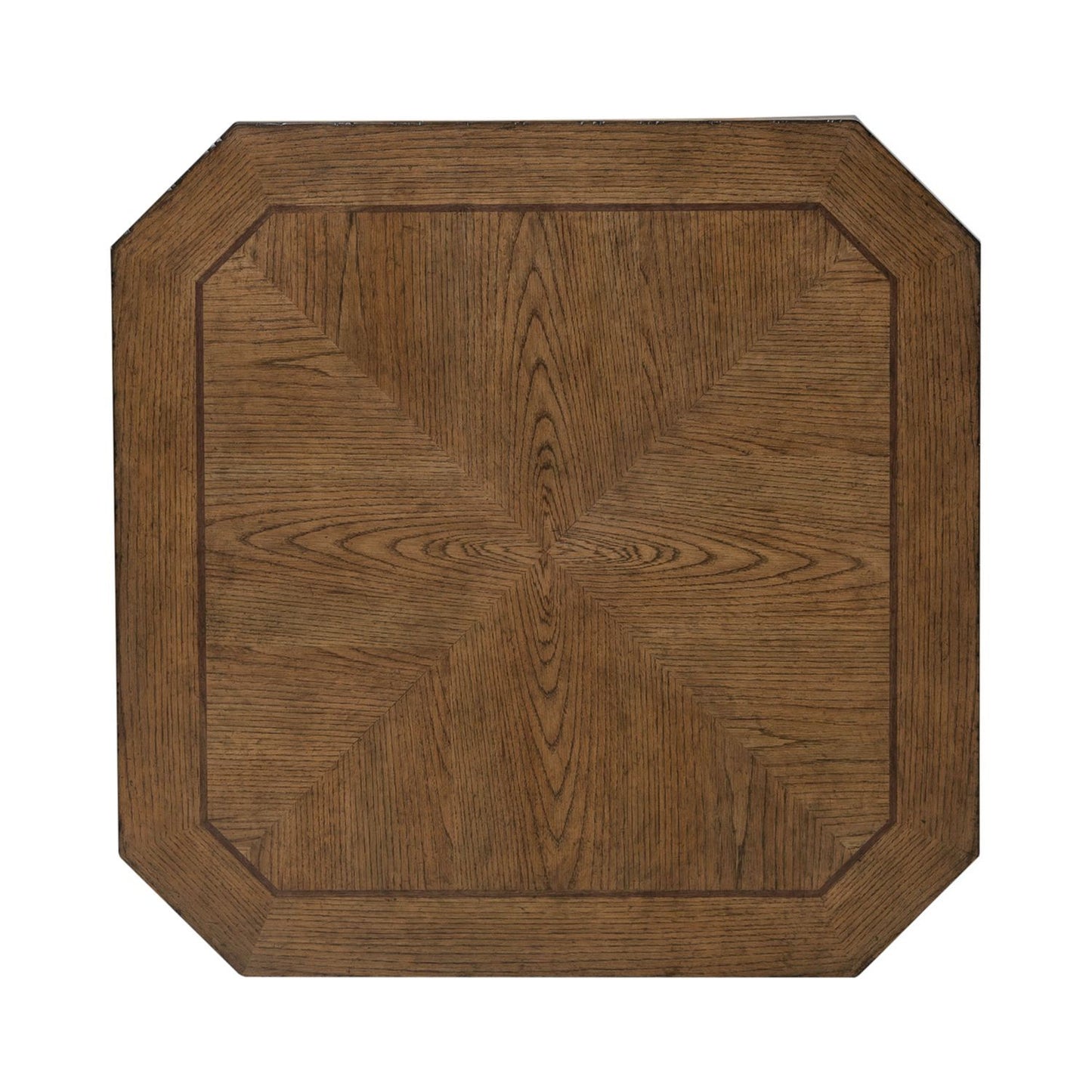 Carolina Park - Octagonal Cocktail Table - Brown - Hornell Furniture Outlet