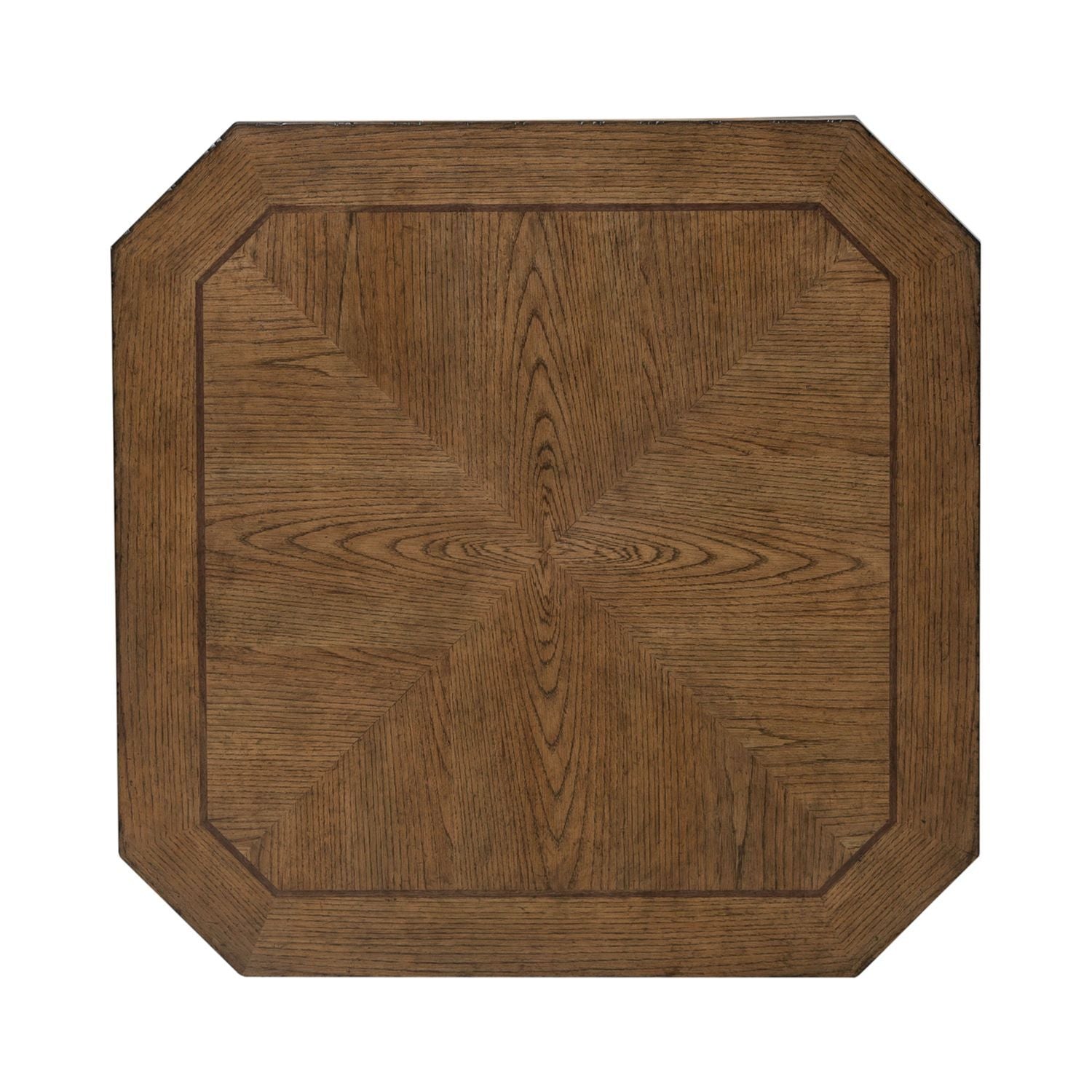 Carolina Park - Octagonal Cocktail Table - Brown - Hornell Furniture Outlet