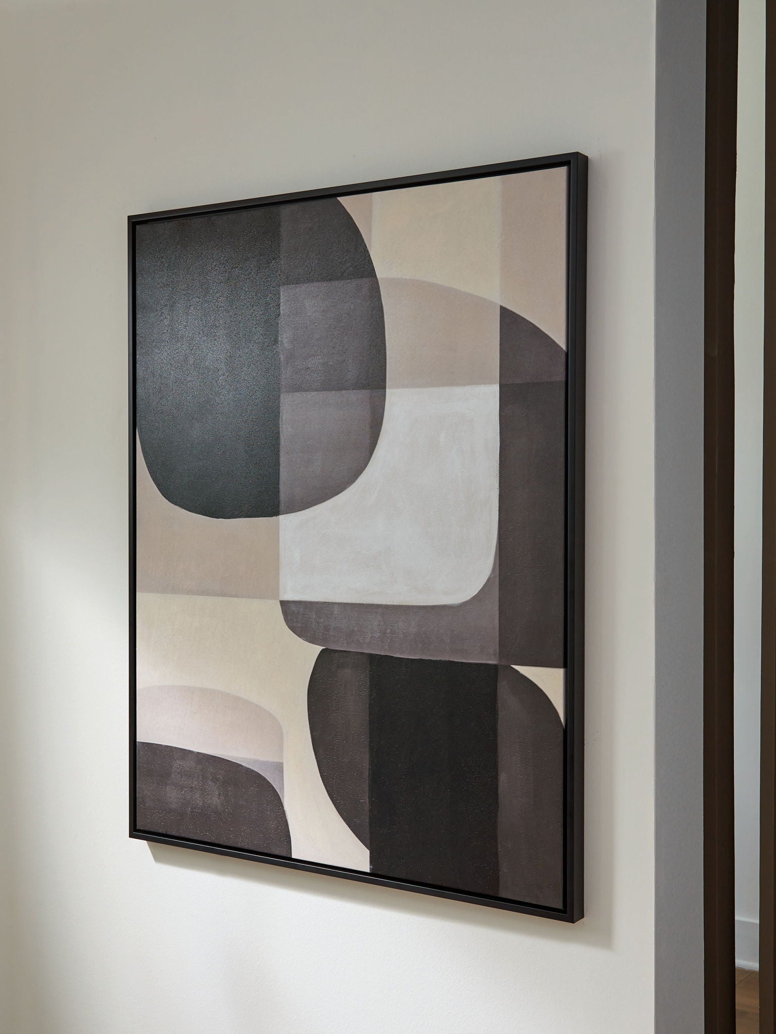 Kesleigh - Black / White - Wall Art - Hornell Furniture Outlet