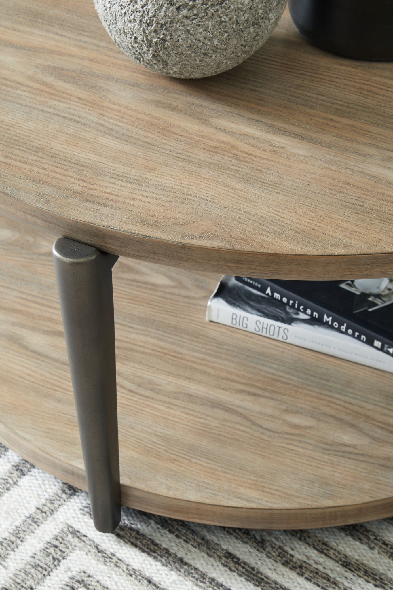 Dyonton - Light Grayish Brown - Round Cocktail Table - Hornell Furniture Outlet