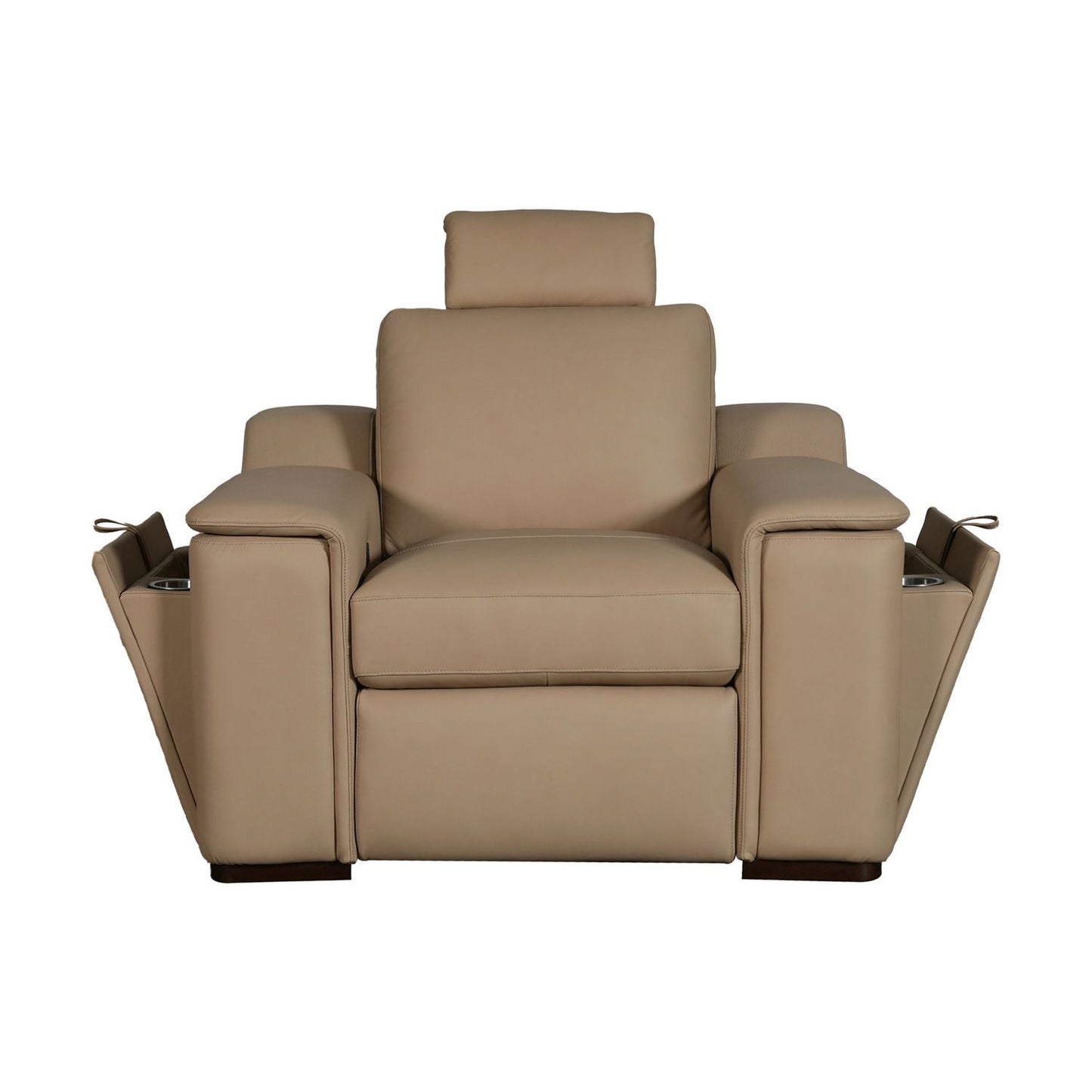 Armon - Loveseat With Power Footrest & ZG - Brown - Hornell Furniture Outlet
