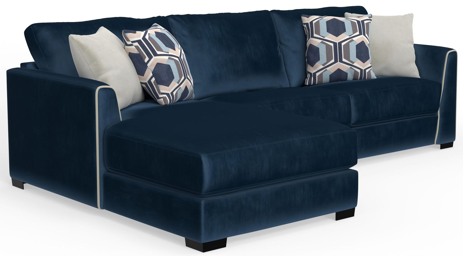 Jetson - Sectional With Comfort Coil Seat Cushions And Included Accent Pillows - Hornell Furniture Outlet