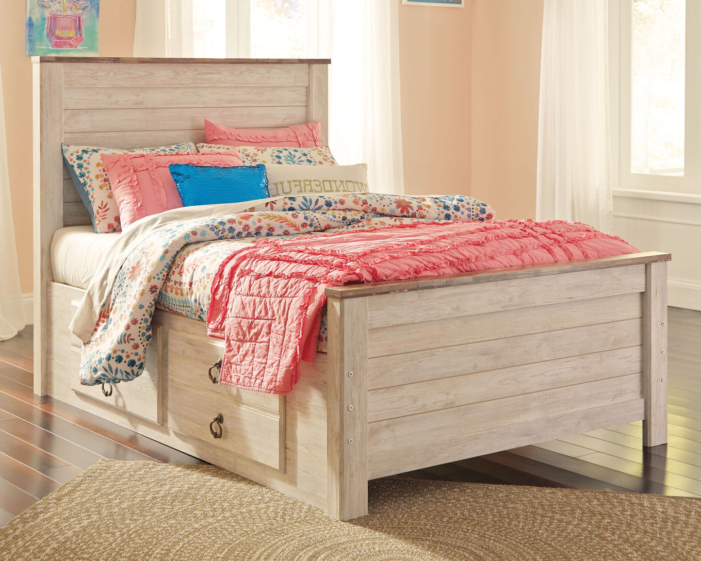Willowton - Panel Bed - Hornell Furniture Outlet