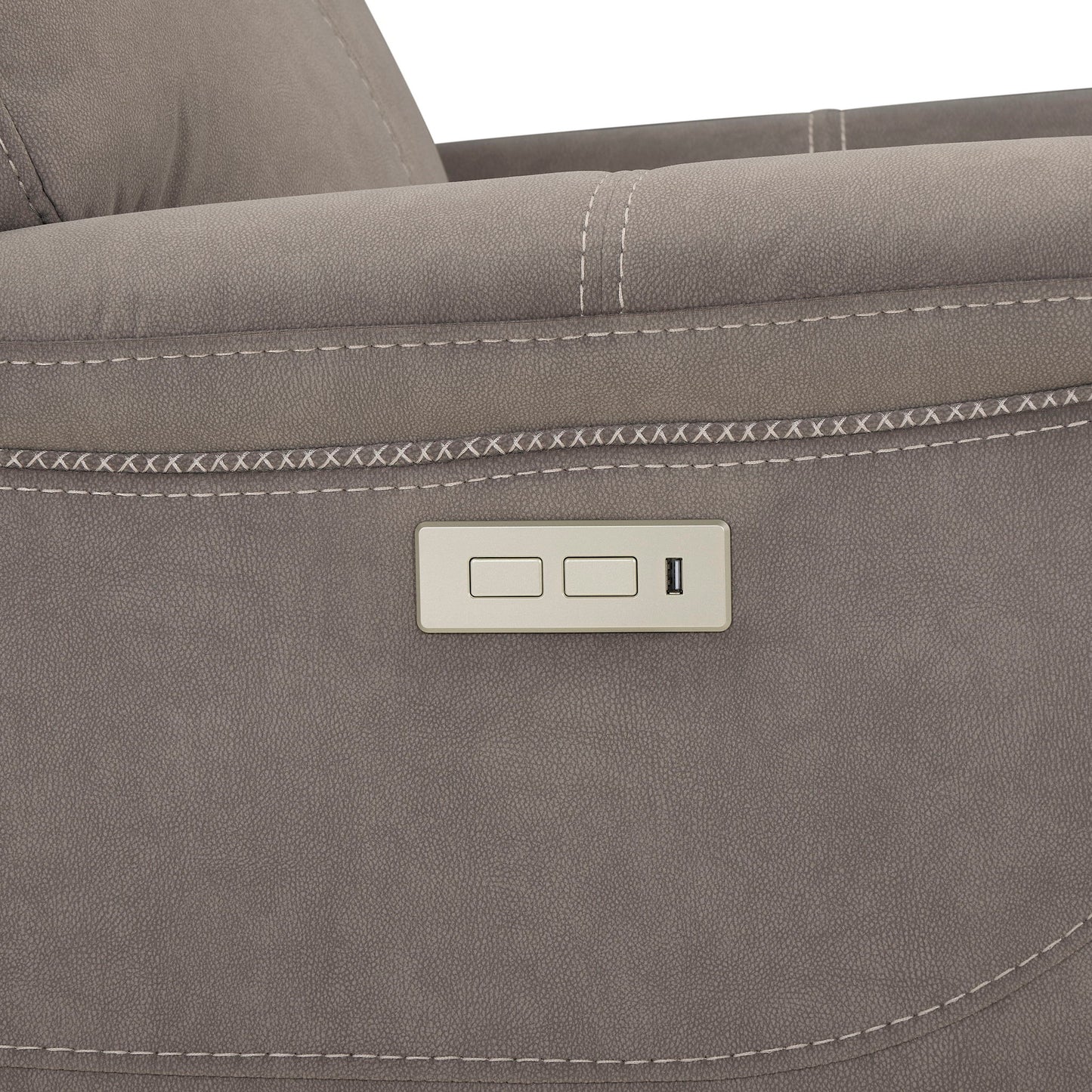 Surrey - Power Recliner - Gray - Hornell Furniture Outlet