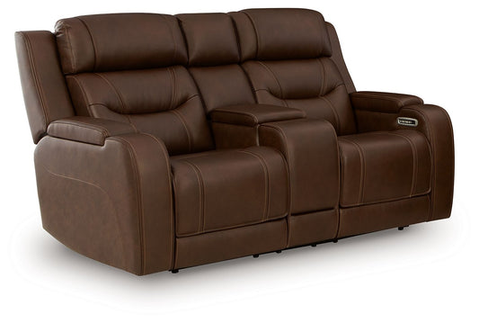 Knightington - Power Reclining Loveseat With Audio Seating - Hornell Furniture Outlet