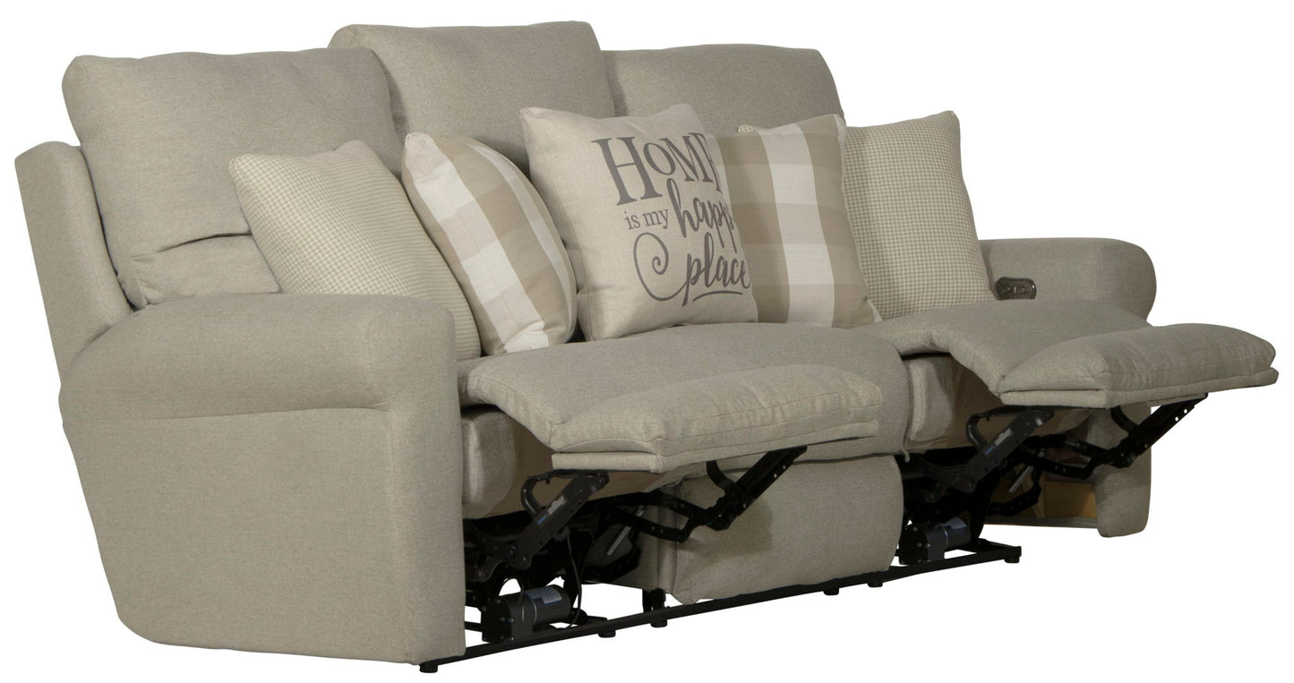 Westport - Power Lay Flat Reclining Sofa - Hornell Furniture Outlet