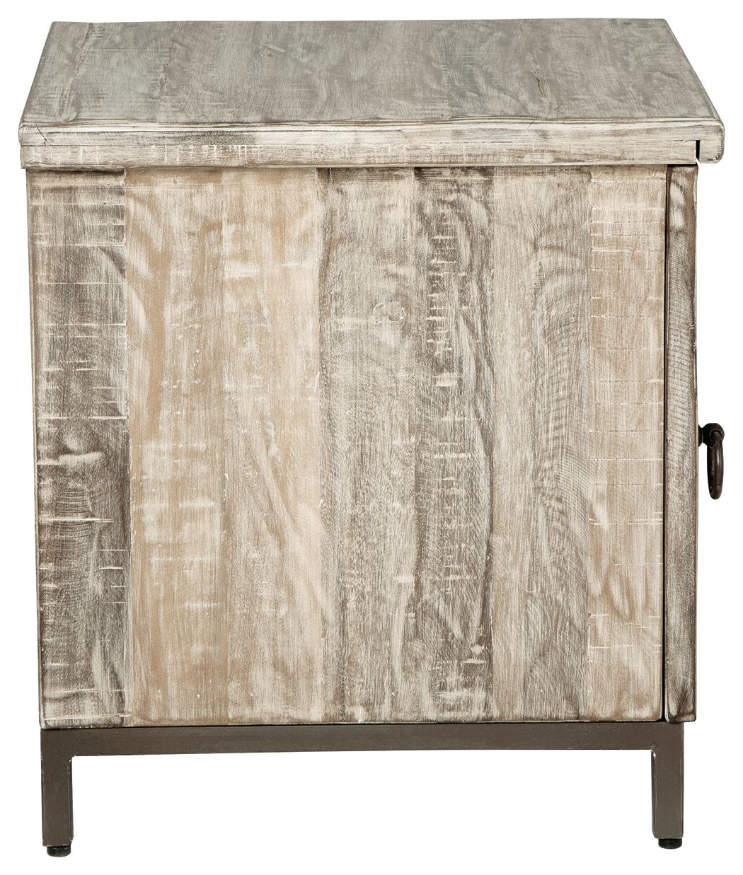 Laddford - Whitewash - Accent Cabinet - Shelf - Hornell Furniture Outlet