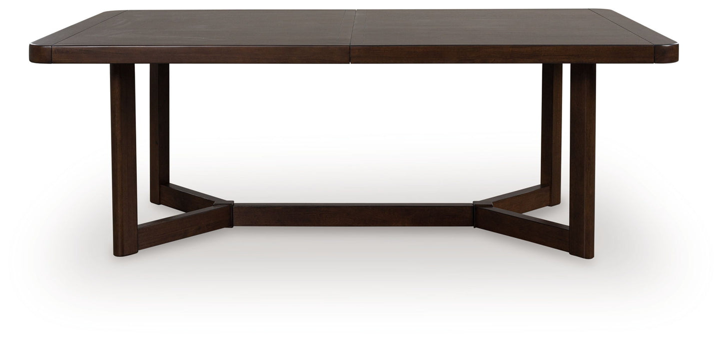 Dilenno - Dark Brown - Rectangular Dining Room Extension Table - Hornell Furniture Outlet