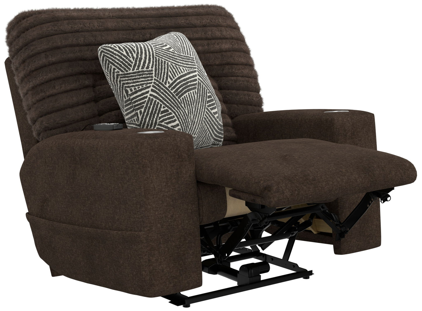 Zen - Power Recliner With CR3 Heat / Massage / Zero Gravity - Chocolate - Hornell Furniture Outlet