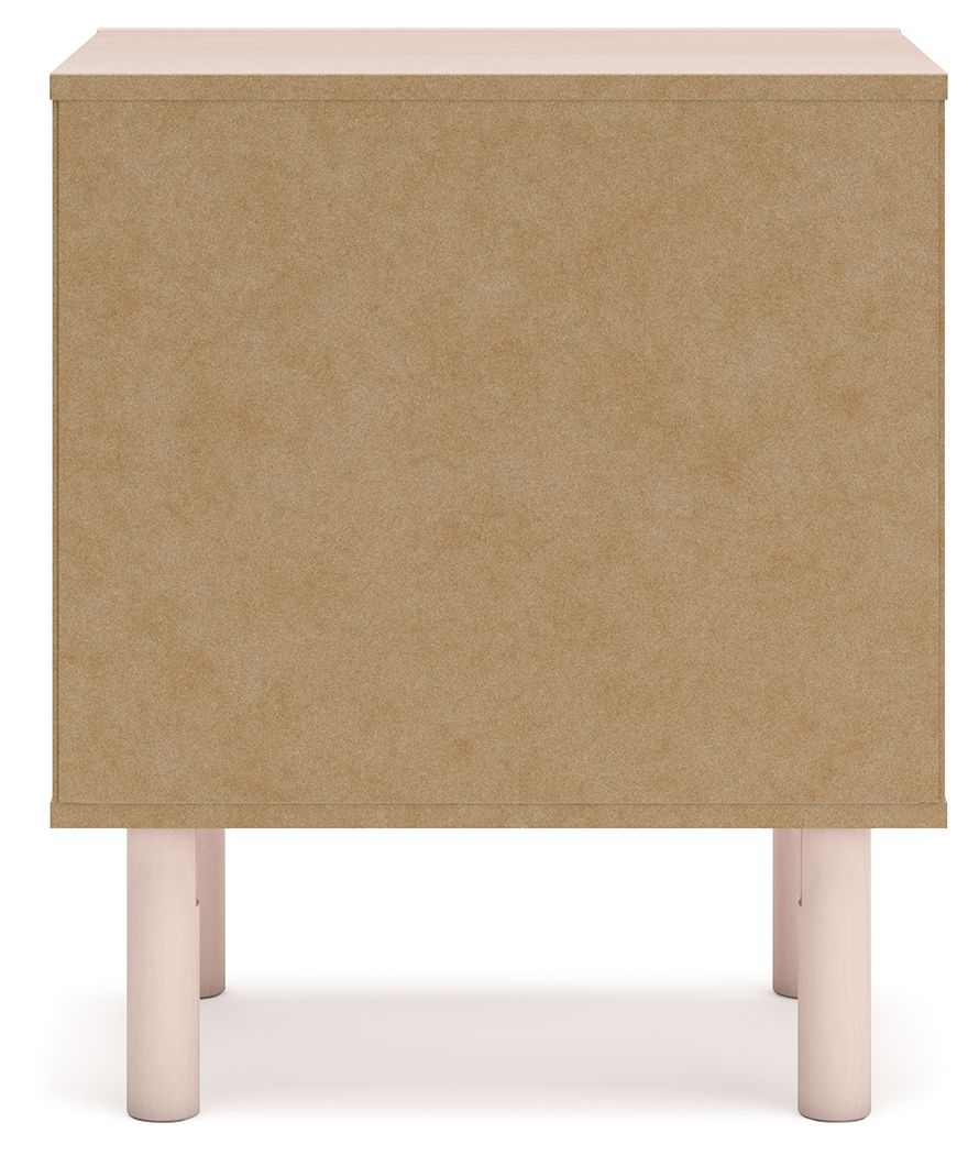 Wistenpine - Blush - One Drawer Night Stand - Hornell Furniture Outlet