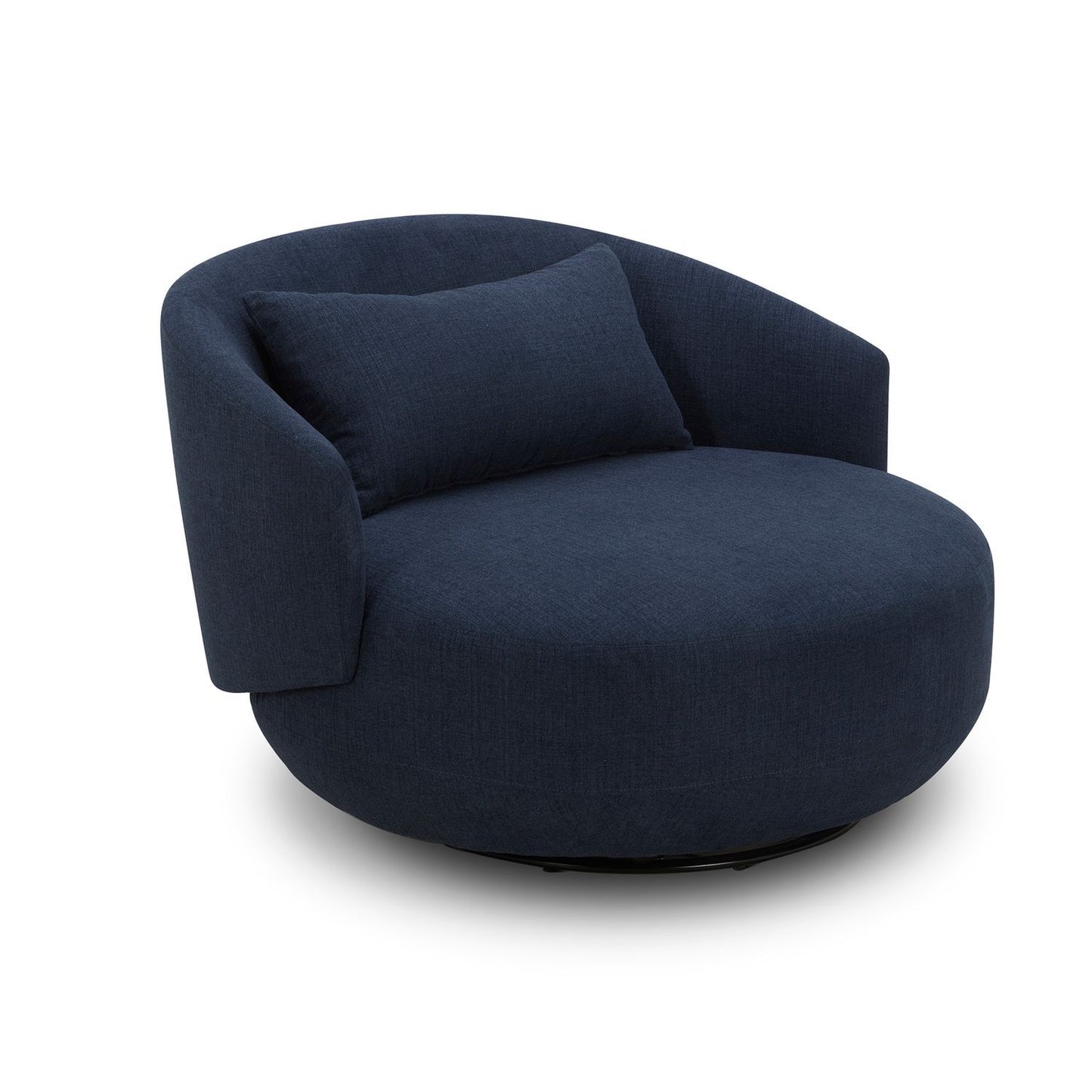 Haley - Upholstered Swivel Cuddler Chair - Hornell Furniture Outlet