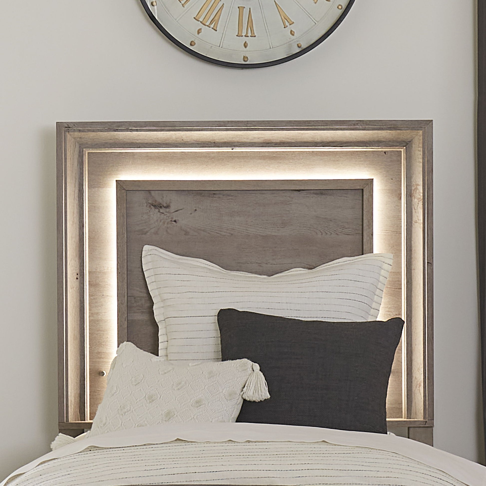 Horizons - Panel Headboard w/ Lights - Hornell Furniture Outlet