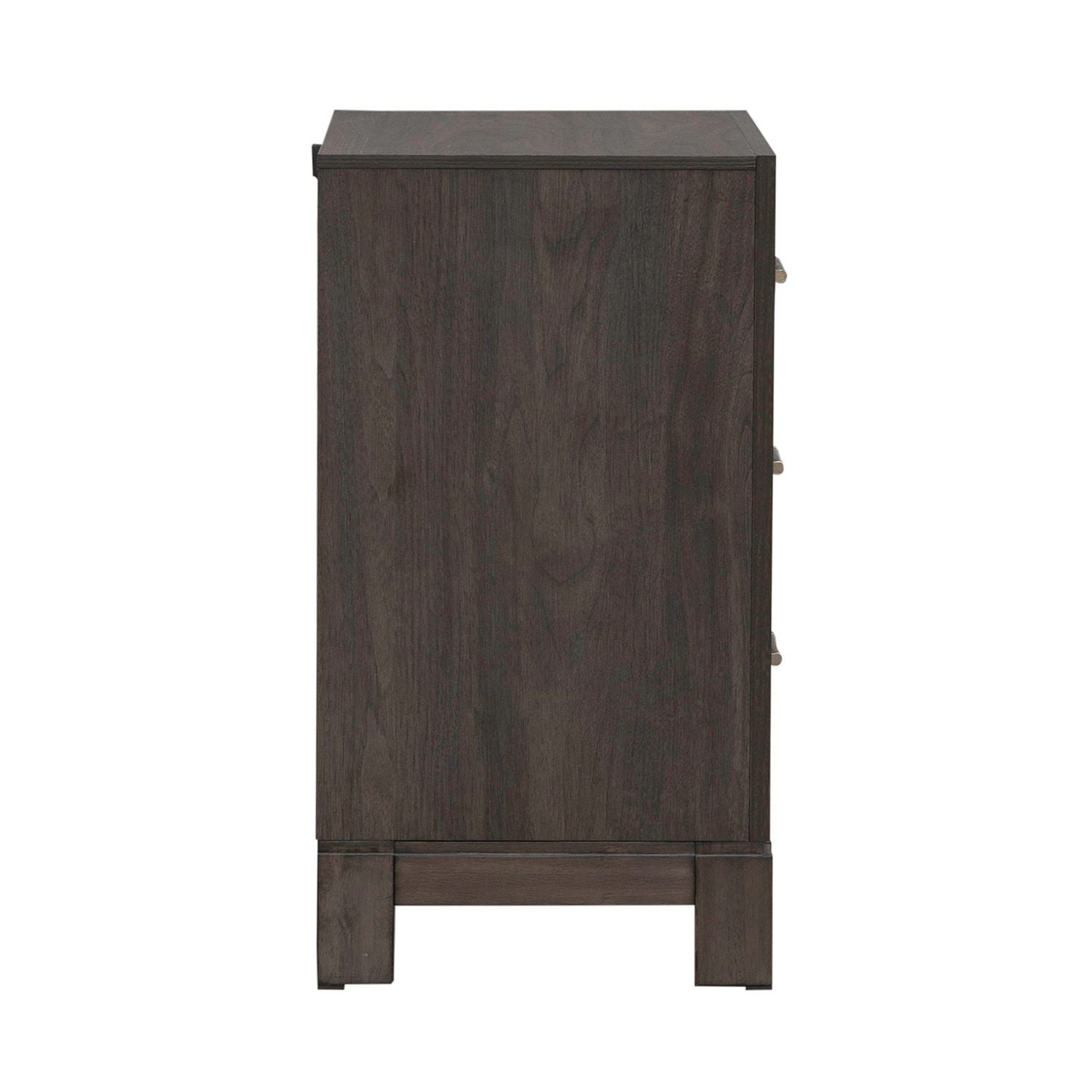 Modern Edge - Nightstand With Charging Station - Brown - Hornell Furniture Outlet