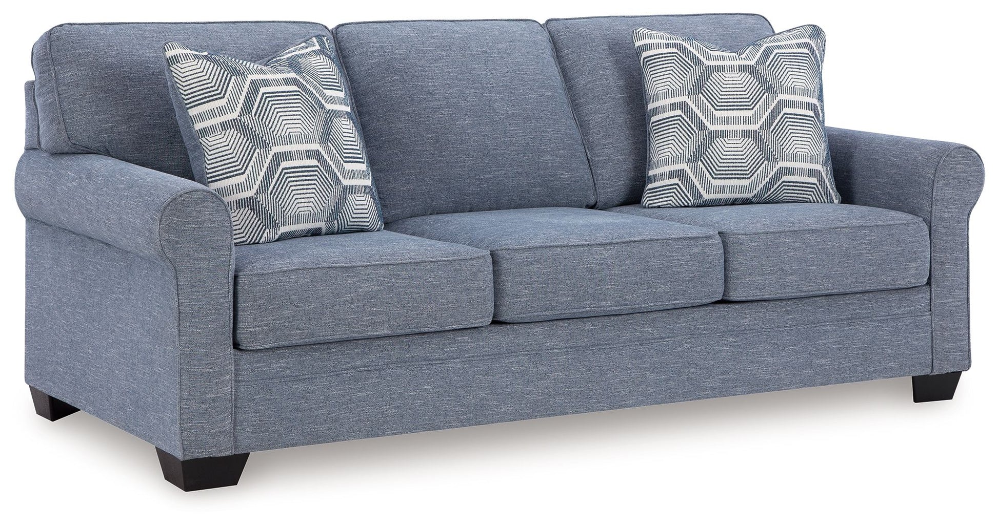 Carissa Manor - Denim - Queen Sofa Sleeper - Hornell Furniture Outlet