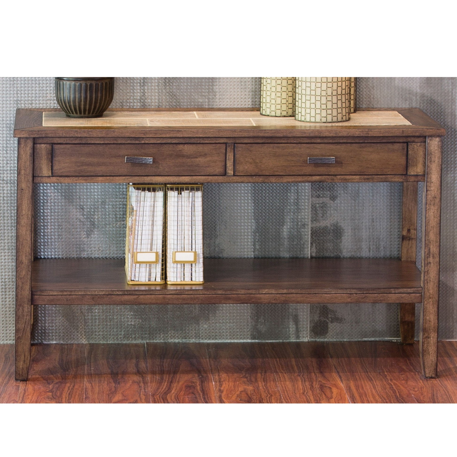 Mesa Valley - Sofa Table - Dark Brown - Hornell Furniture Outlet
