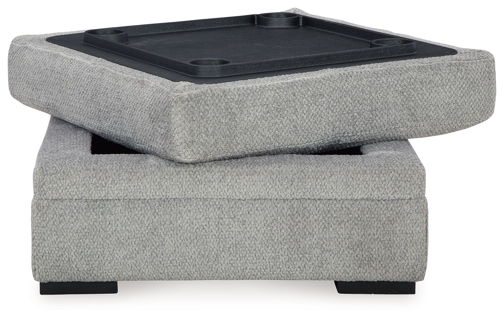 Casselbury - Cement - Ottoman With Storage - Hornell Furniture Outlet