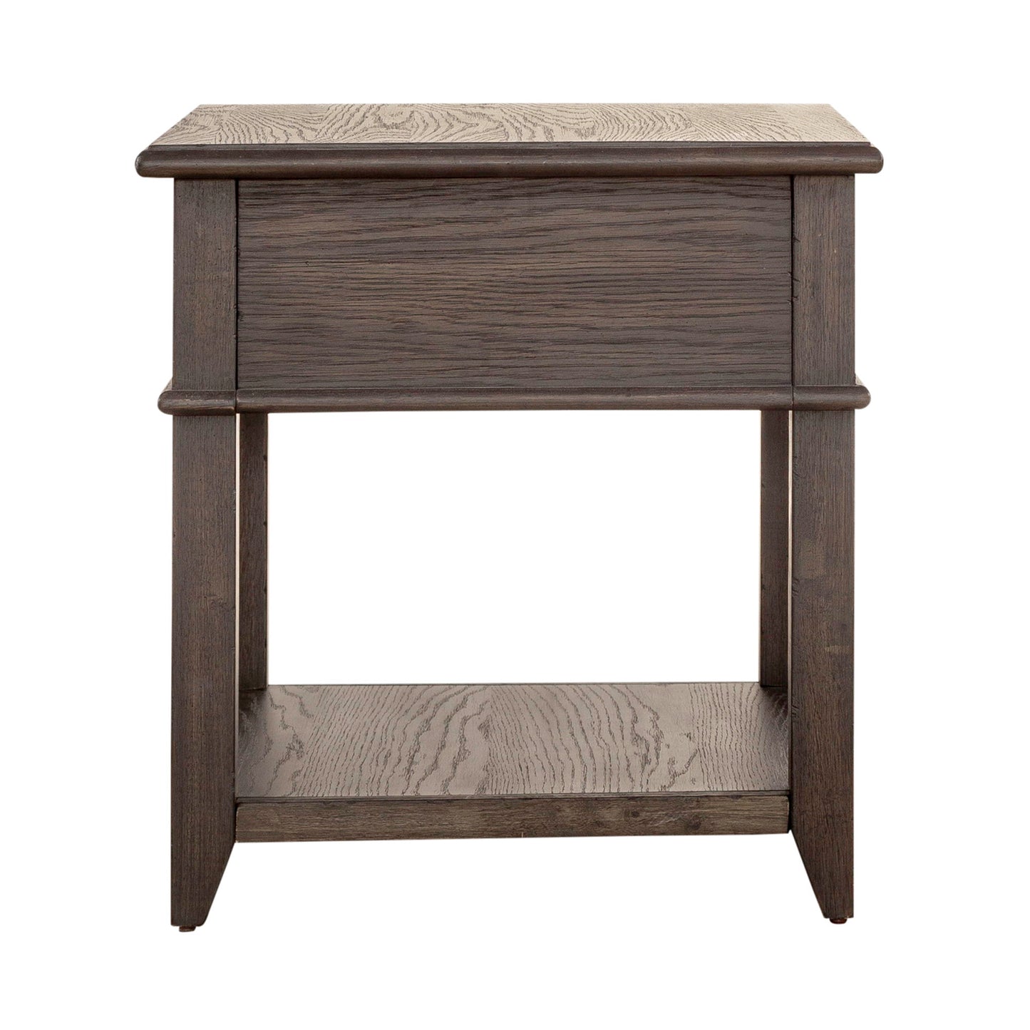 Mill Creek - Drawer End Table - Dark Brown - Hornell Furniture Outlet