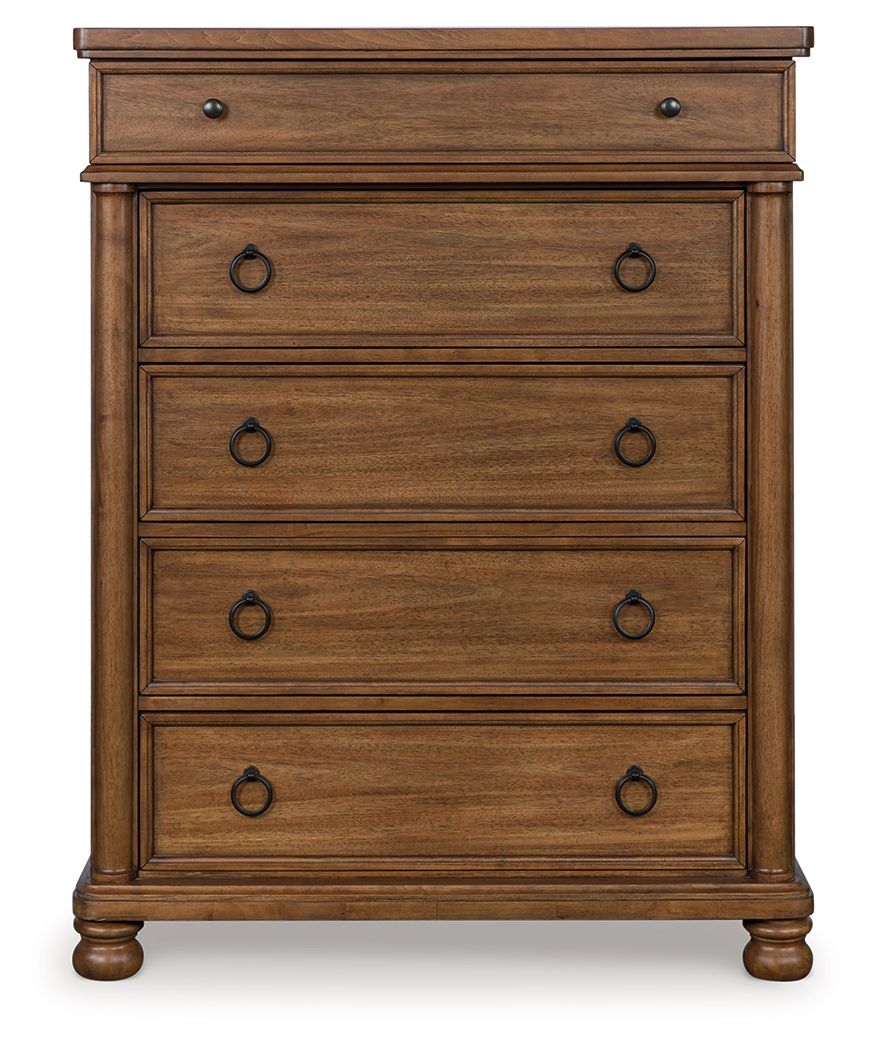 Rowlenstown - Five Drawer Chest - Hornell Furniture Outlet