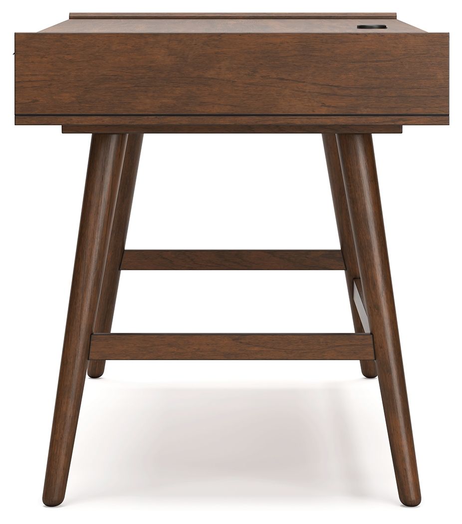 Lyncott - Brown - Home Office Desk - Hornell Furniture Outlet