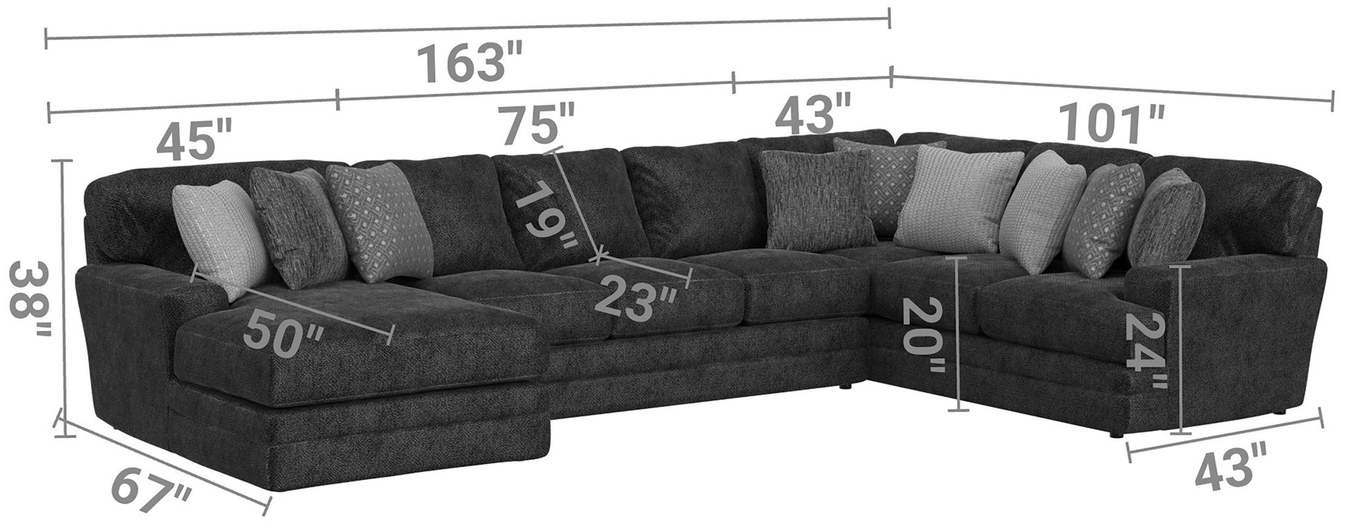 Mammoth - Sectional - Hornell Furniture Outlet