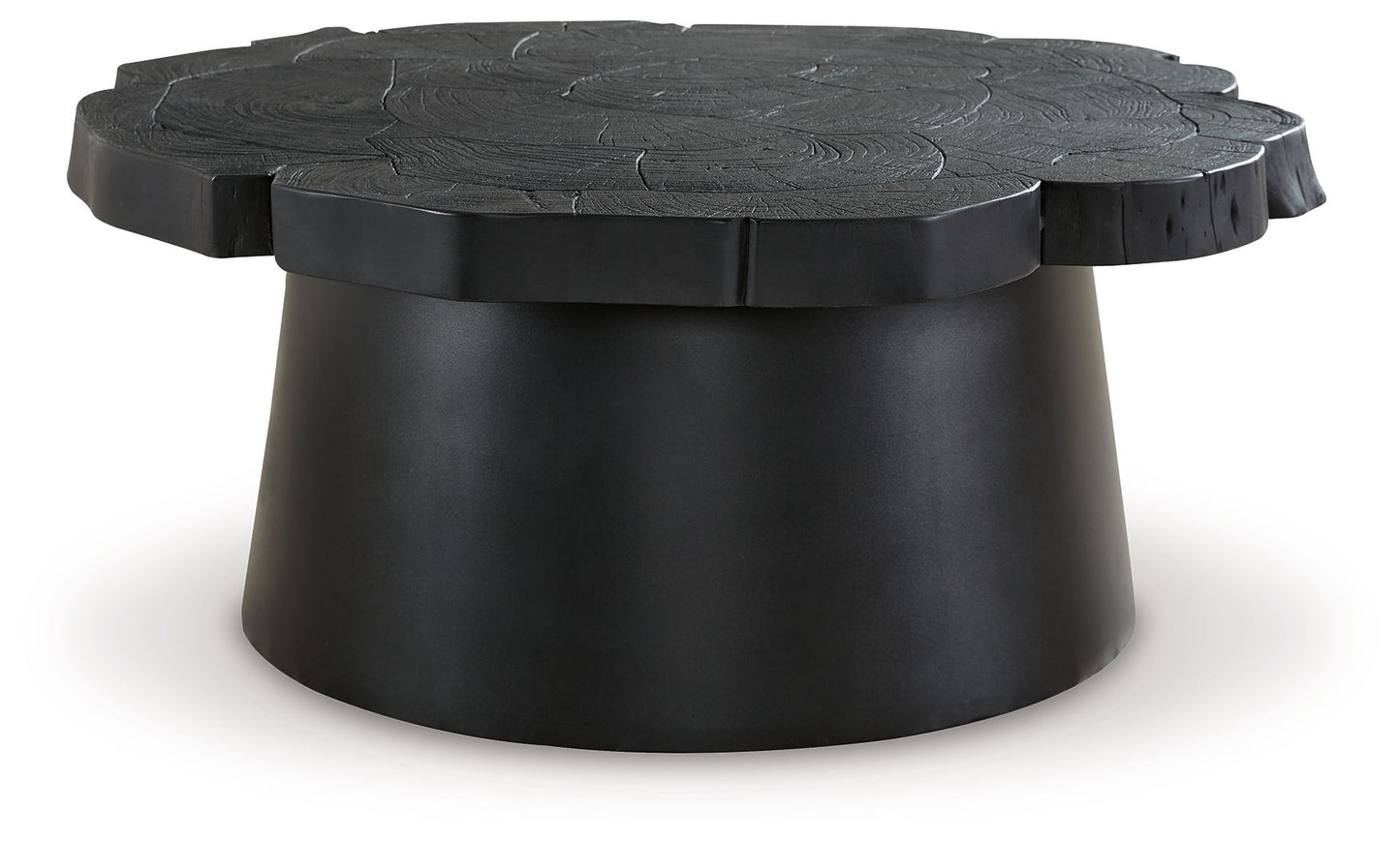 Wimbell - Black - Round Cocktail Table - Hornell Furniture Outlet