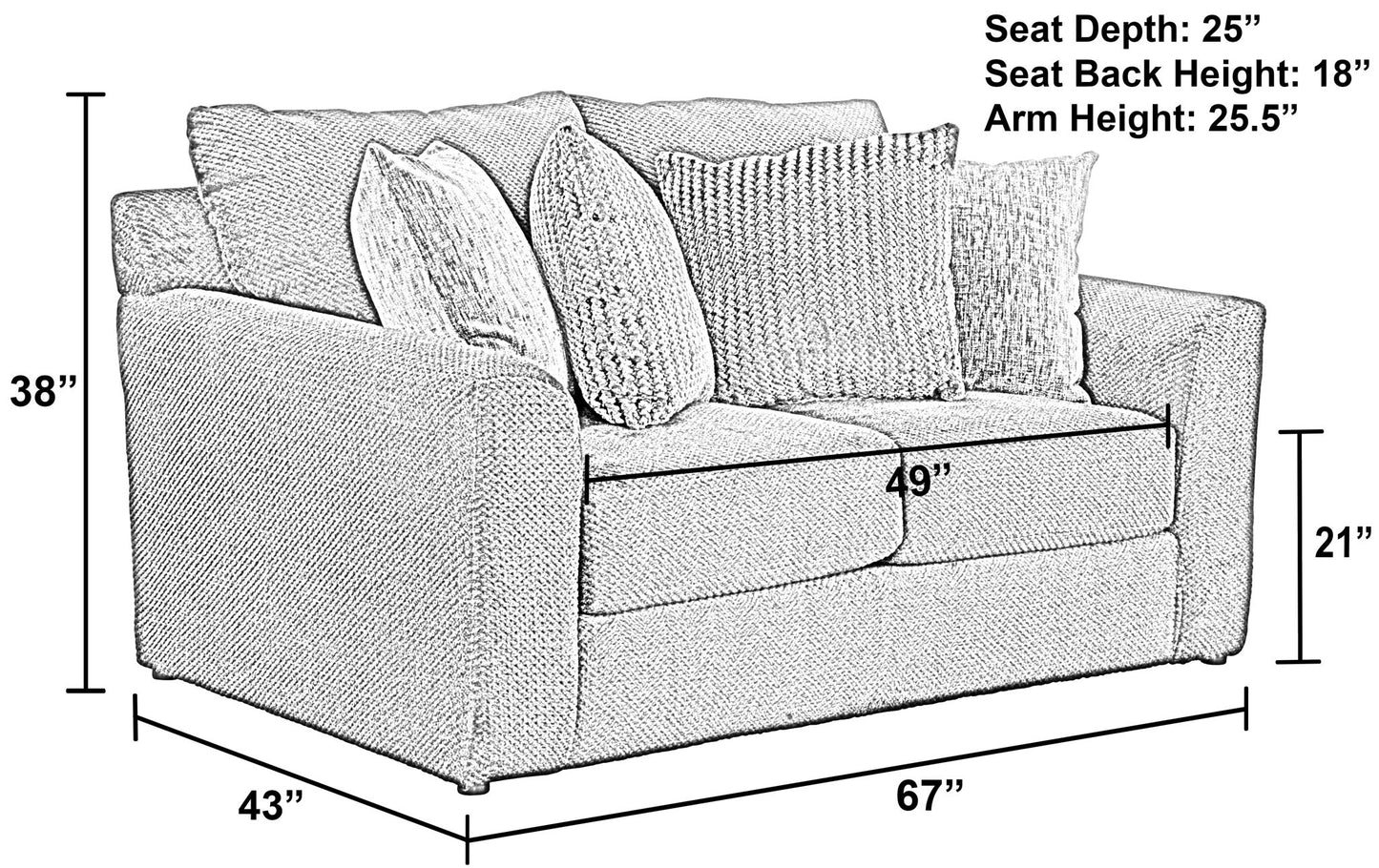 Midwood - Loveseat - Hornell Furniture Outlet