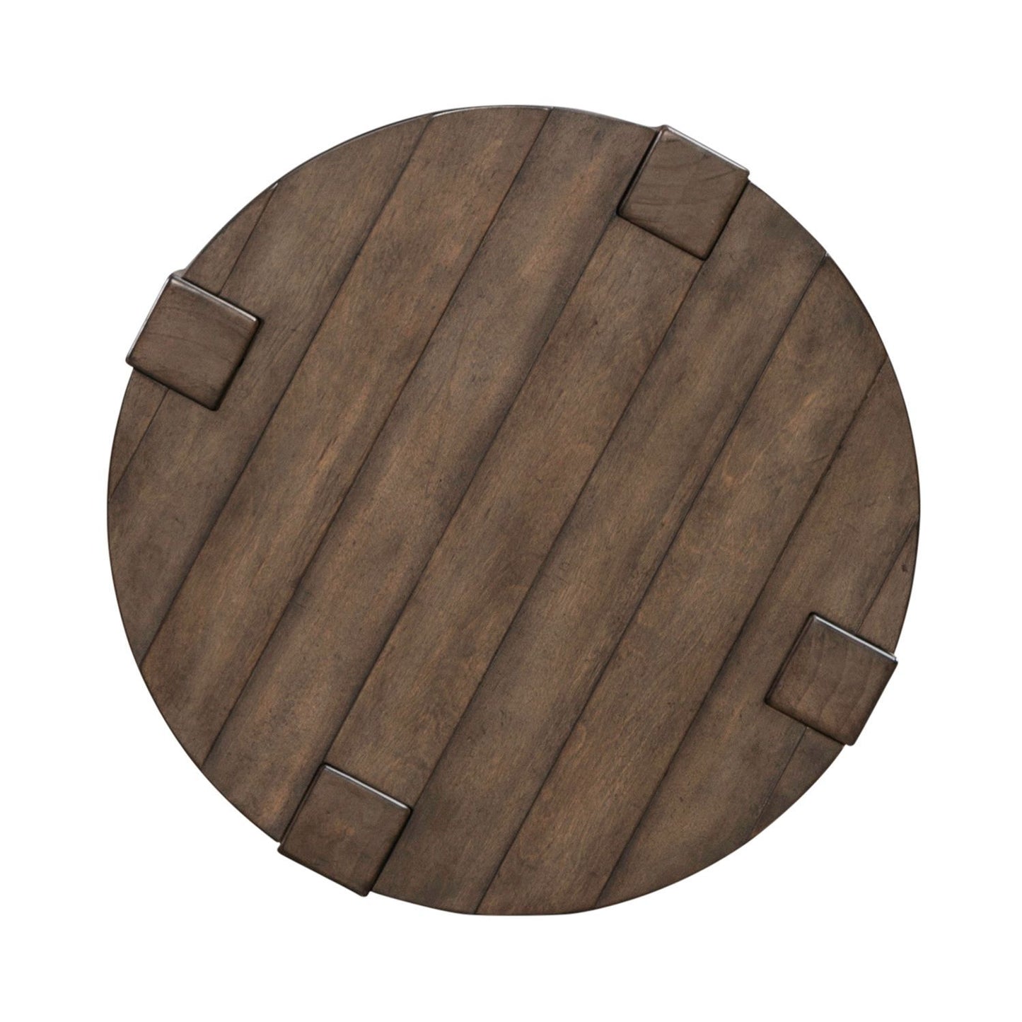 Broadmore - Round Chairside Table - Brown - Hornell Furniture Outlet