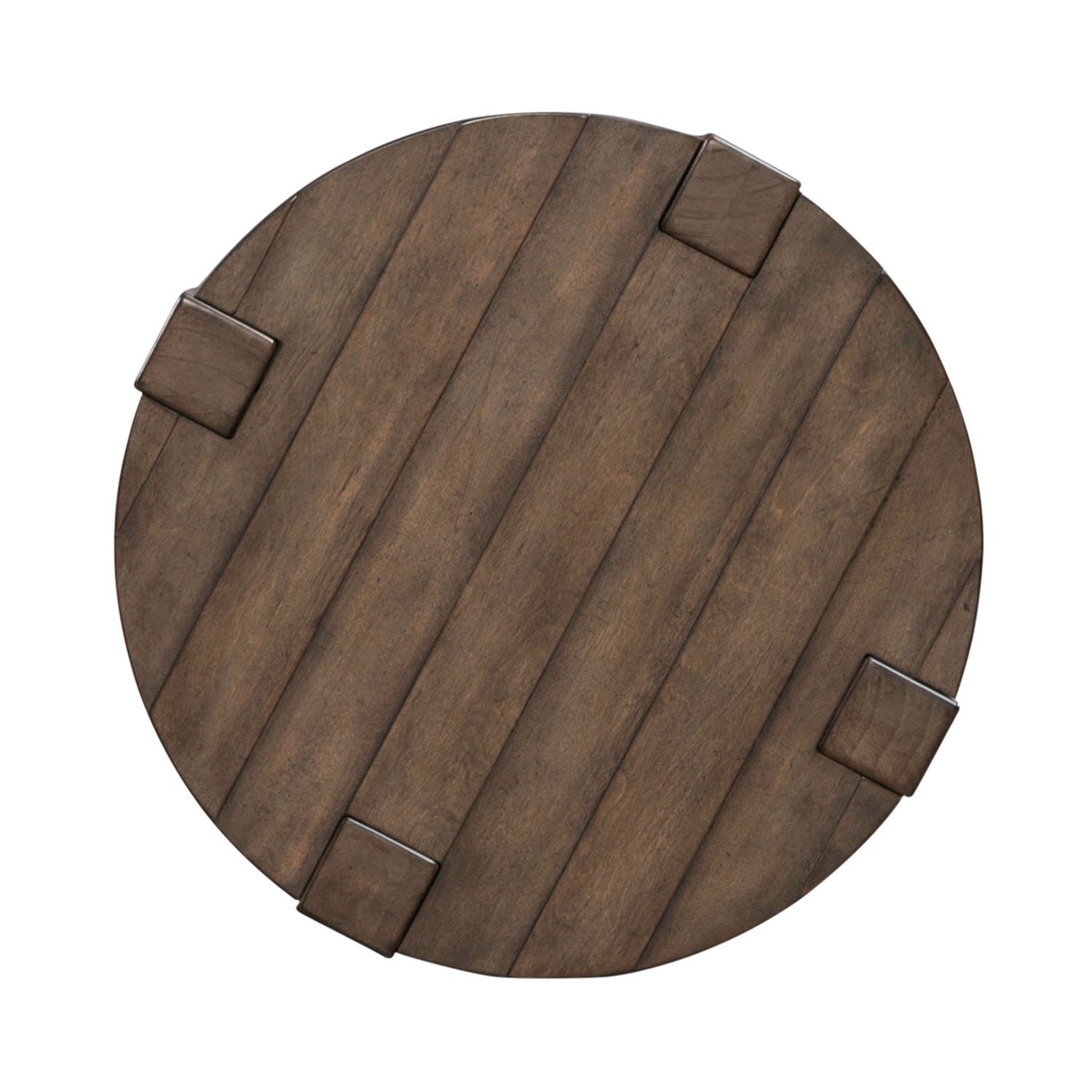 Broadmore - Round Chairside Table - Brown - Hornell Furniture Outlet