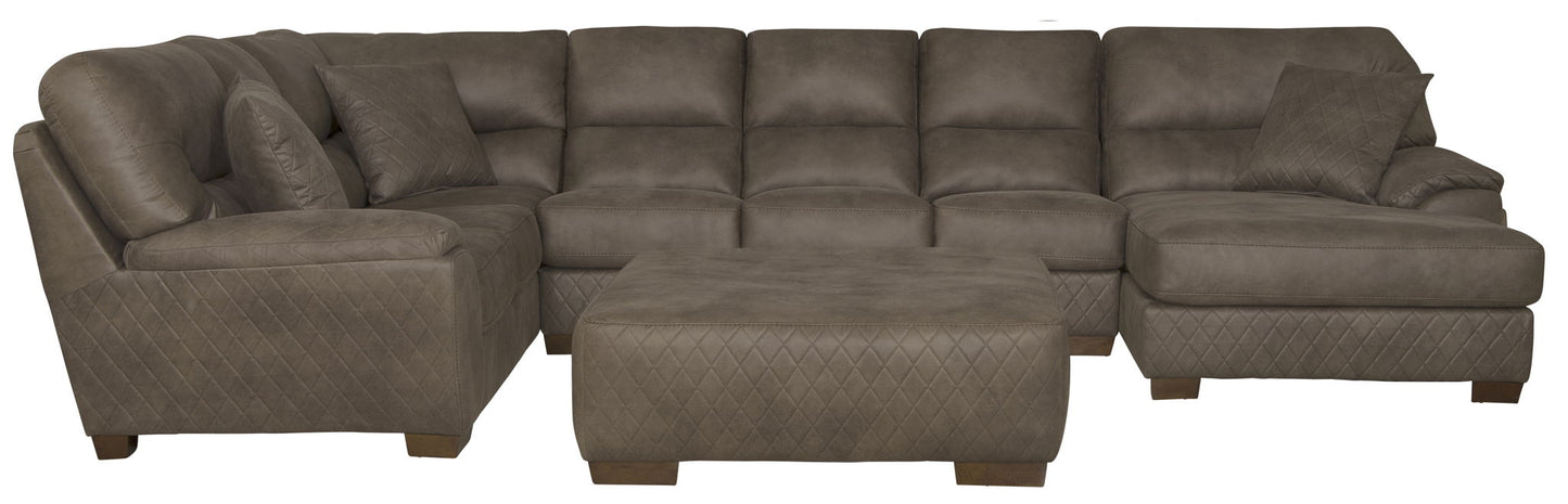 Royce - Sectional With Cocktail Ottoman - Hornell Furniture Outlet