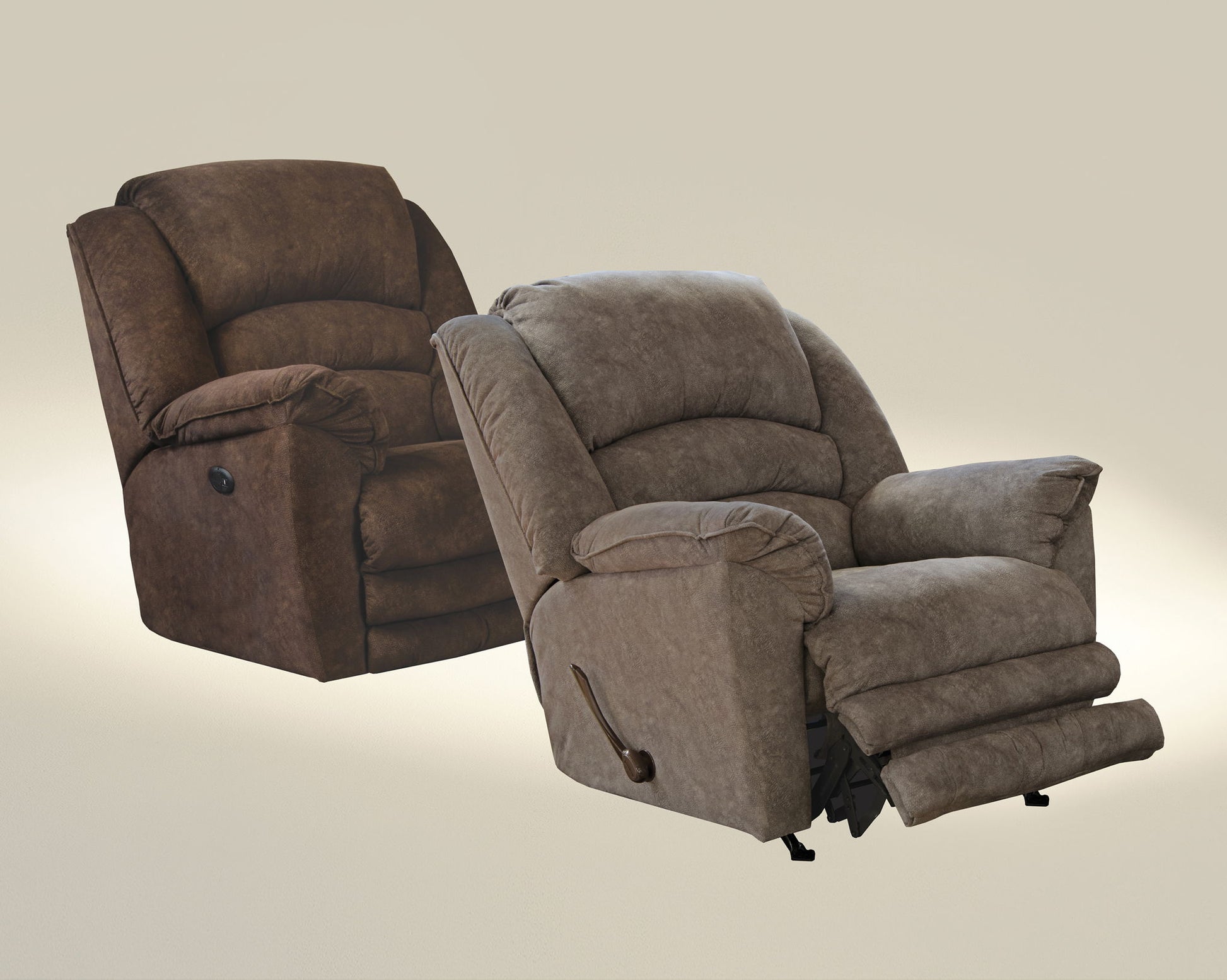 Rialto - Power Lay Flat Recliner - Hornell Furniture Outlet
