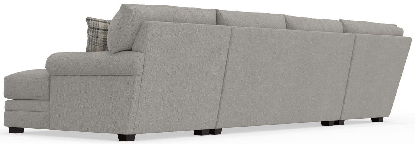 Livingston - Sectional With Comfort Coil Seating And Accent Pillows Included - Hornell Furniture Outlet