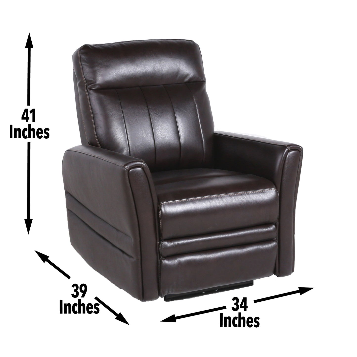Coachella - Dual Power Reclining Chair - Brown - Hornell Furniture Outlet