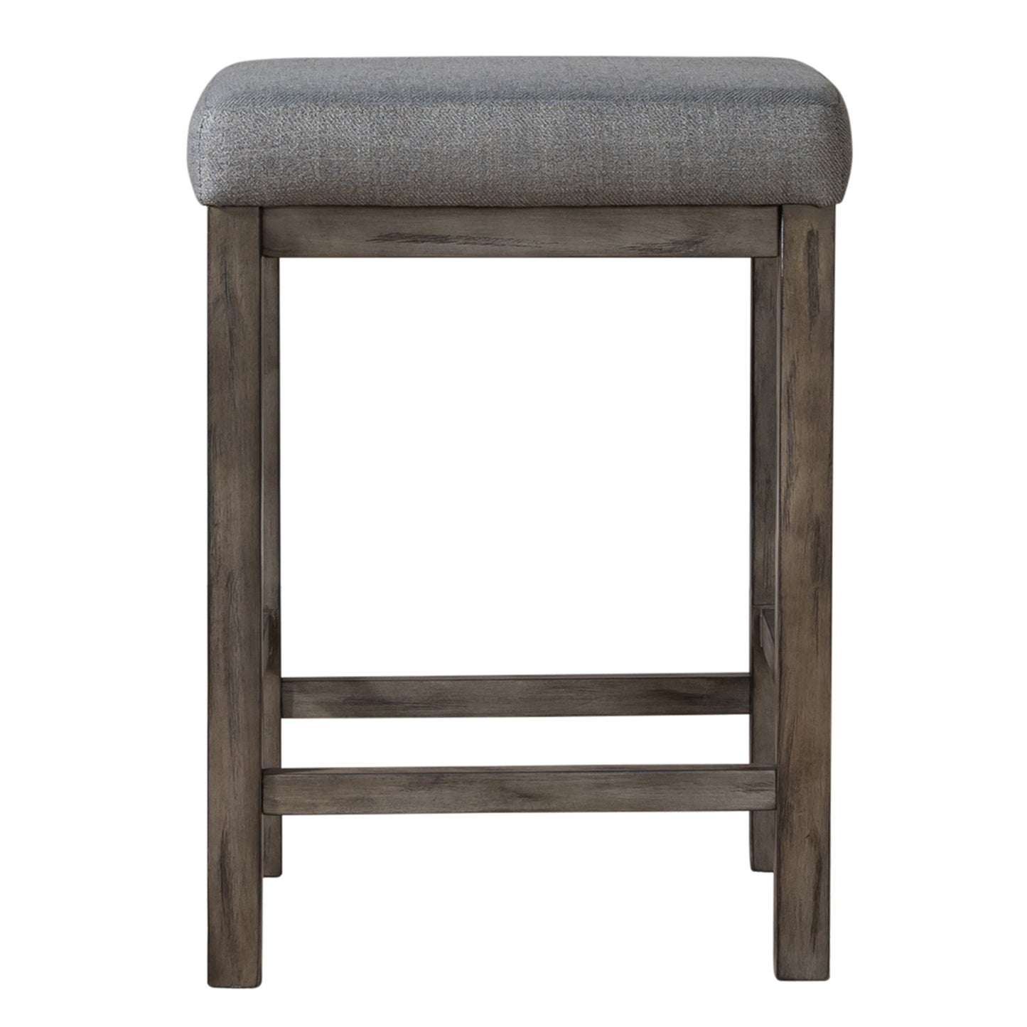 Hayden Way - Upholstered Console Stool - Washed Gray - Hornell Furniture Outlet