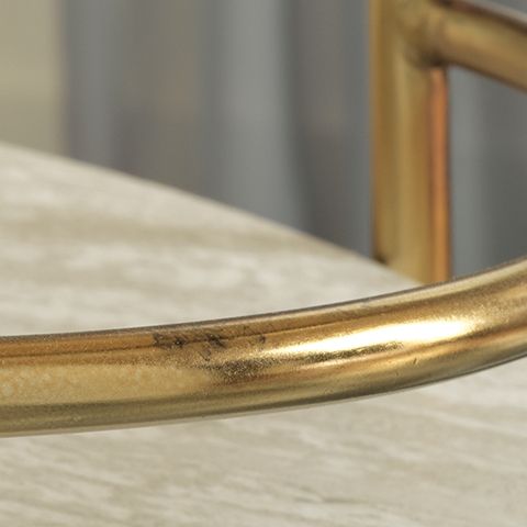 Tarica - Cream / Gold Finish - Bar Cart - Hornell Furniture Outlet